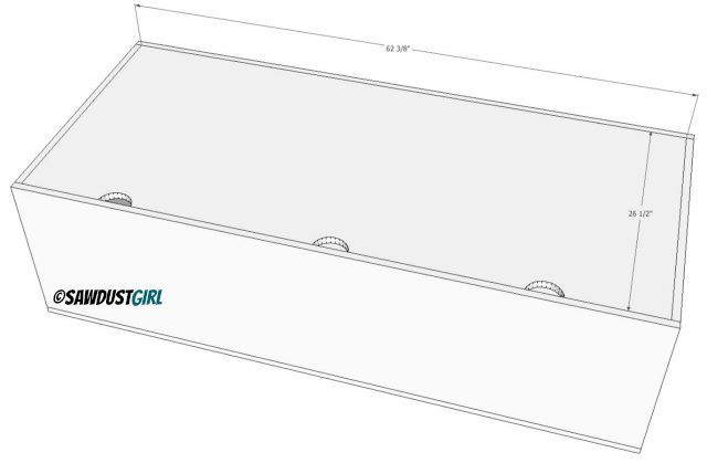 How to Build a Storage Bench - Queen Platform Bed Extension