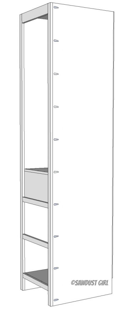 wardrobe cabinet free woodworking plans