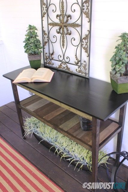 How to build a diy console table