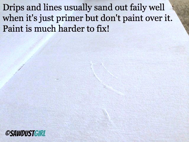 How to remove paint drips and lines when painting cabinetry and furniture