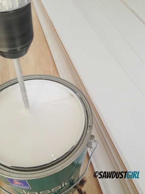 Use a Paint Mixer to thoroughly mix your paint