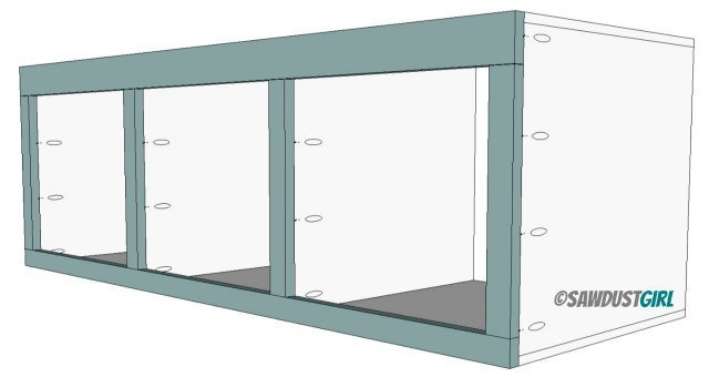 platform storage bed plans