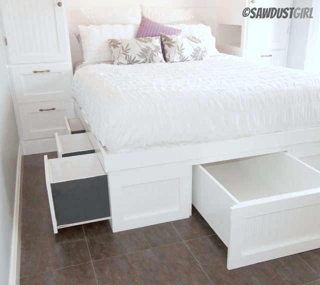 Built In Wardrobes And Platform Storage Bed Sawdustgirl Com