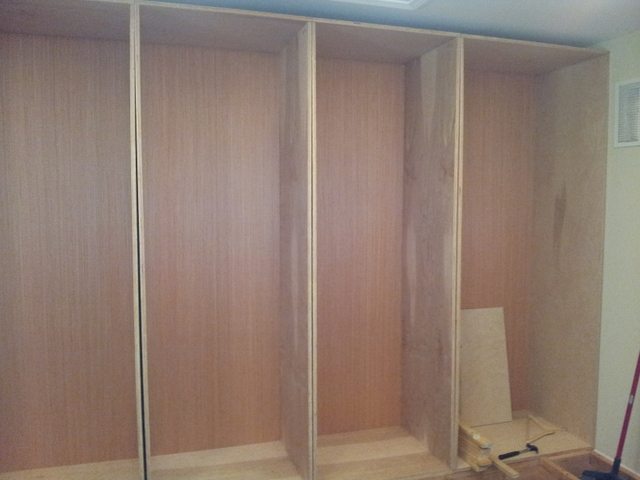 Building custom wardrobes in closet