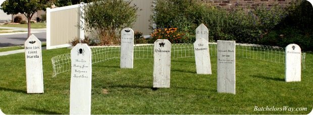 DIY Halloween Tombstones