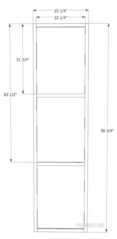 Fawn's Built-in Bookshelf Plans - Sawdust Girl®