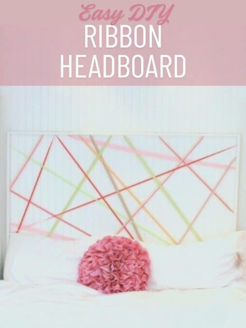 Easy DIY - Ribbon Headboard 2 easy diy ribbon headboard