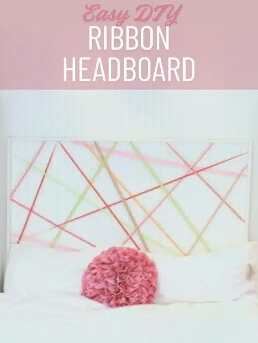 Easy DIY - Ribbon Headboard 2 easy diy ribbon headboard