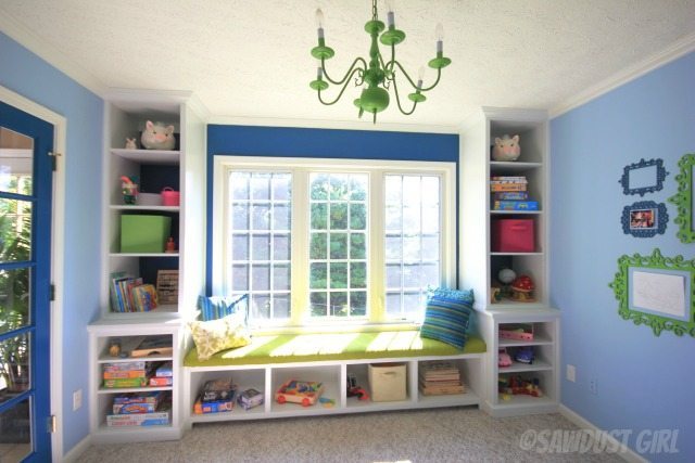 Built in playroom clearance storage