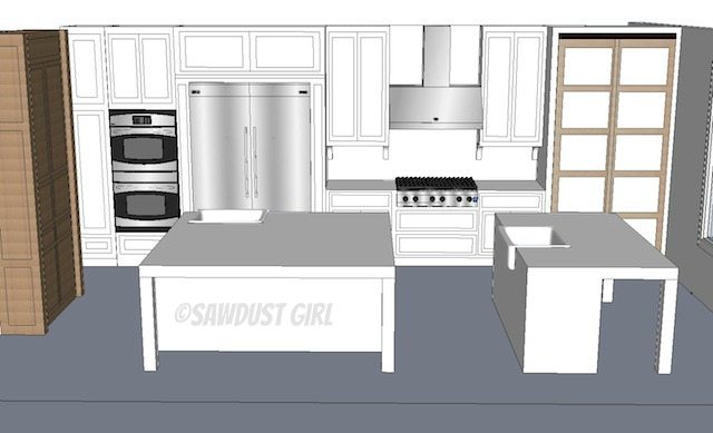 Kitchen design view 1