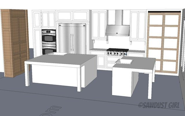 Sawdust Girl - kitchen design plan