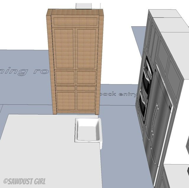 Sawdust Girl - kitchen design plan