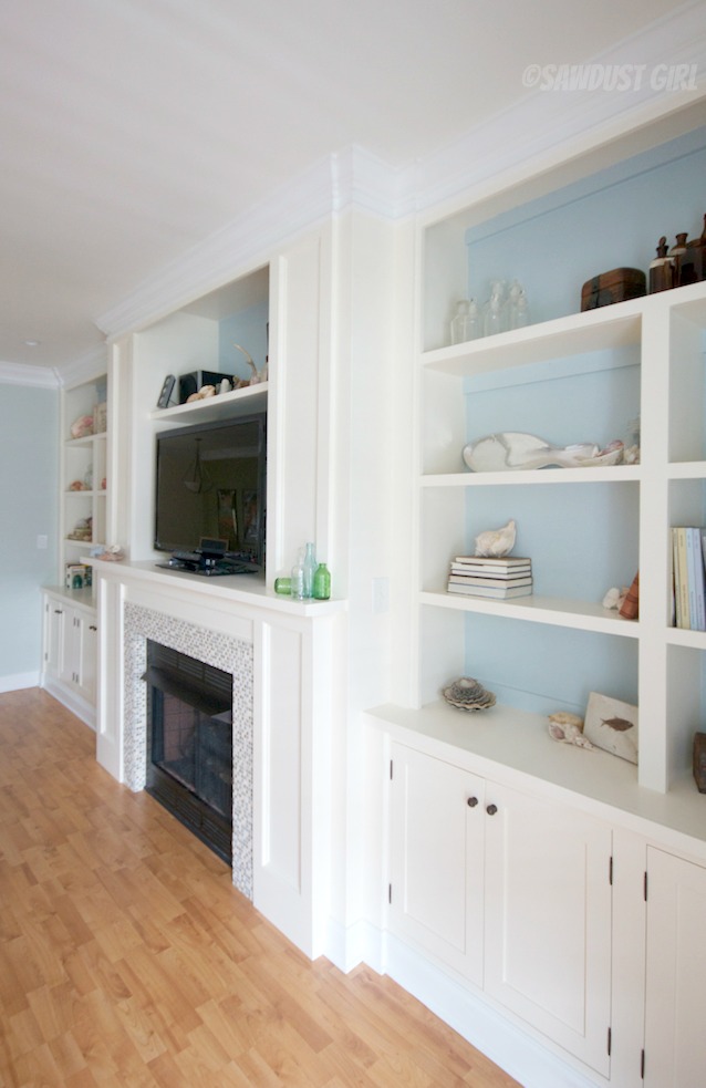 Built-in Entertainment Center and Fireplace. 