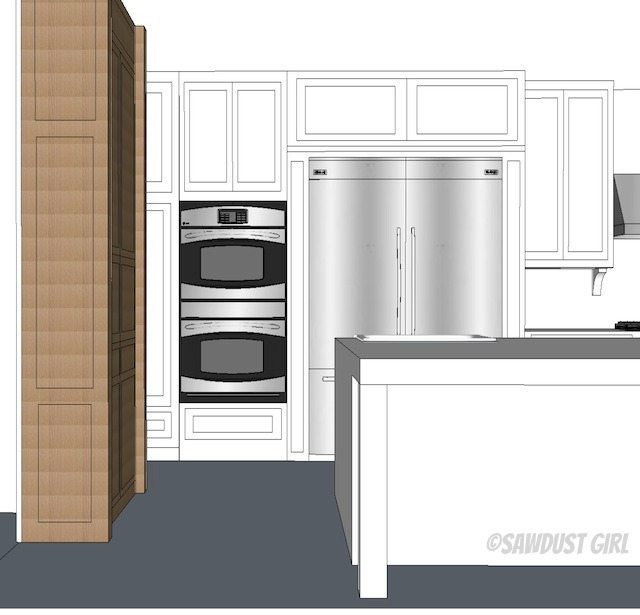 Sawdust Girl - kitchen design plan