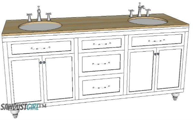 Diy 60 Inch Bathroom Vanity