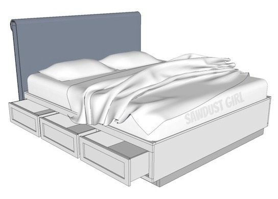 Cal King Platform Storage Bed 20 CA King Platform Storage Bed