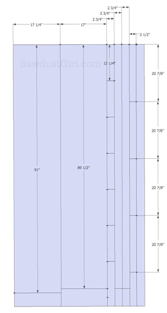 Built-in Window Seat Bench -- free plans from Sawdust Girl.