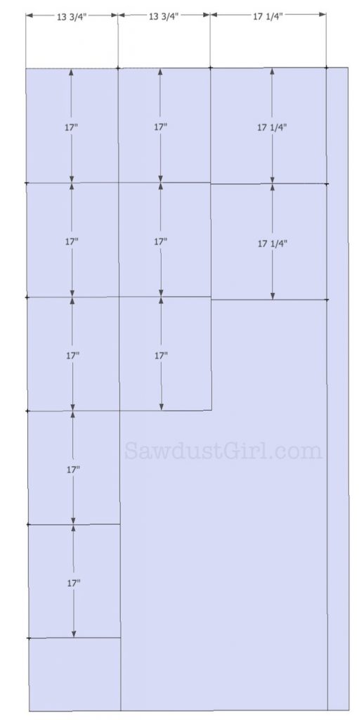 Built-in Window Seat Bench -- free plans from Sawdust Girl.