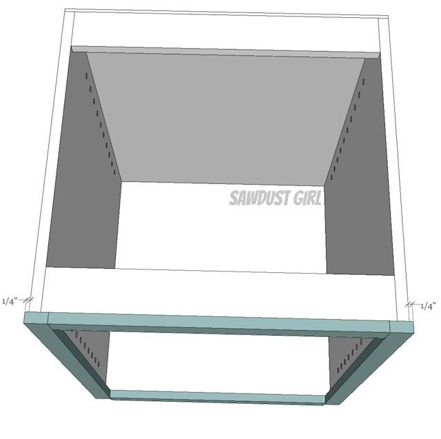 How To Build And Attach A Cabinet Faceframe Sawdust Girl