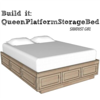 Beds Archives Sawdust Girl, Build A Queen Bed Frame With Storage