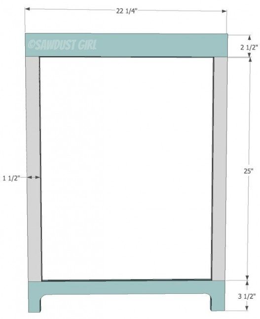 Built-in daybed and bookshelf plans from https://sawdustgirl.com.