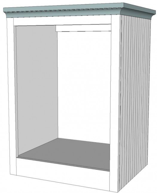 Built-in daybed and bookshelf plans from https://sawdustgirl.com.