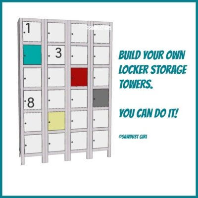 Toy and Shoe Locker Storage – Free Woodworking Plans