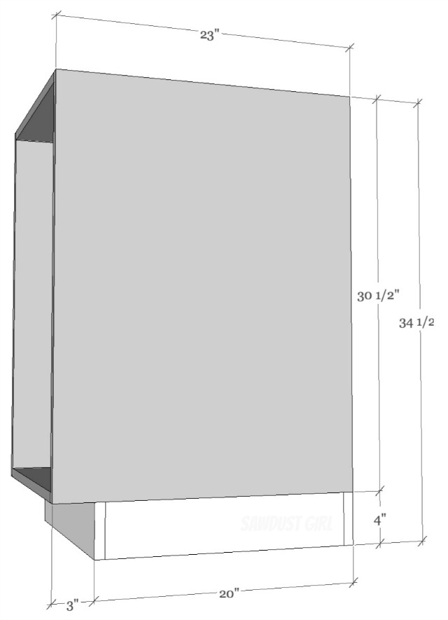 Standard sizing for kitchen cabinets