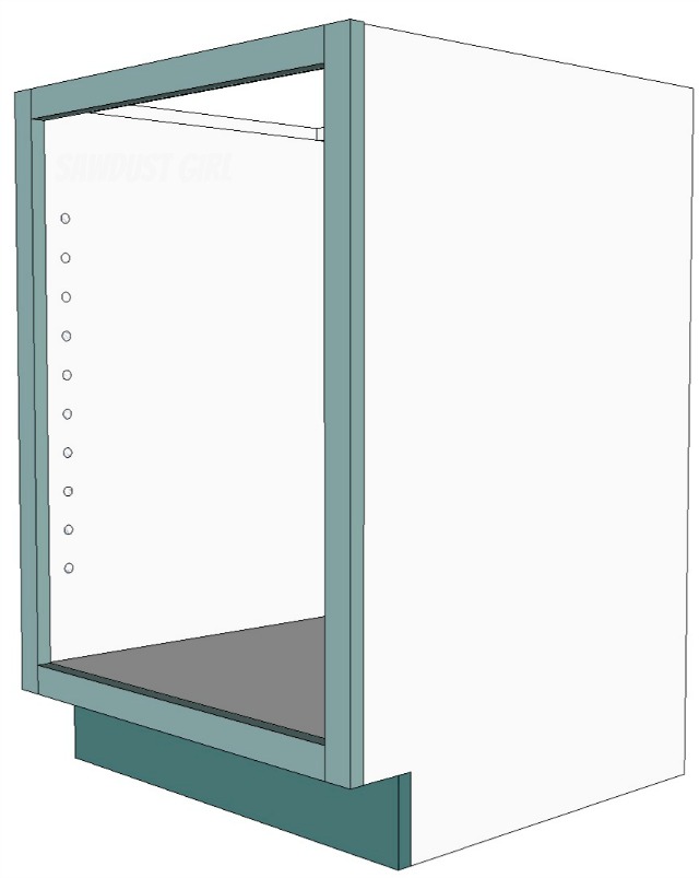 Build And Attach A Cabinet Faceframe, How To Build Kitchen Cabinet Face Frame