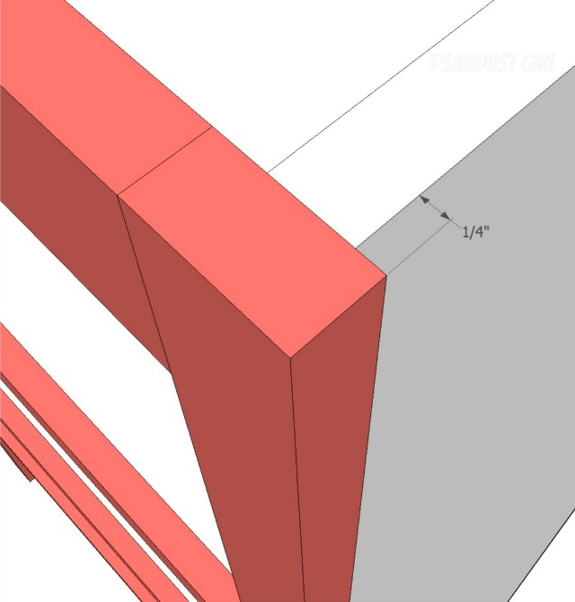 Built-in Upper Bookshelf Plans 