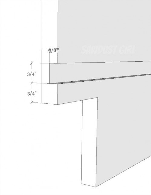 Cutting dados for hidden cabinet construction 