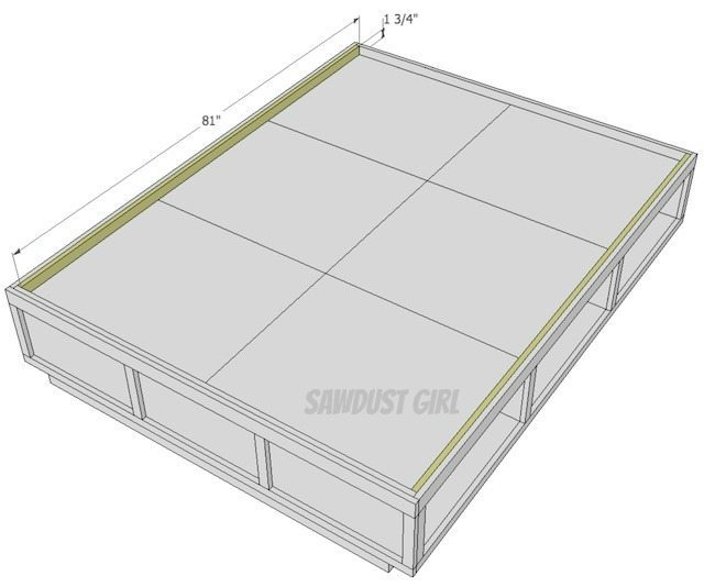 Queen Platform Storage Bed Plans