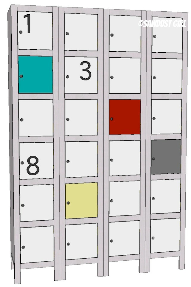 Free woodworking plans for awesome DIY Lockers!