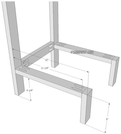 Toy and Shoe Locker Storage - Free Woodworking Plans - Sawdust Girl®