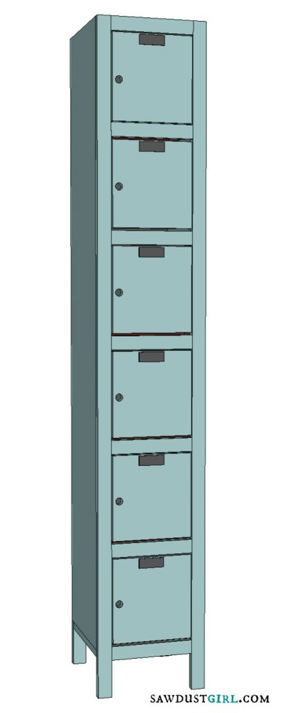 Toy and Shoe Locker Storage - Free Woodworking Plans 