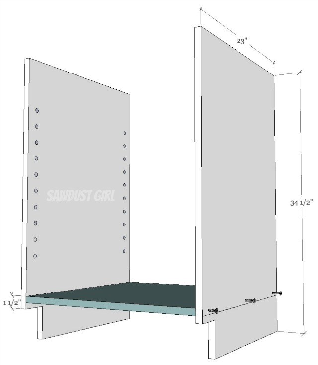 How to build a Kitchen Cabinet with butt joints and wood screws. Easy Peasy!