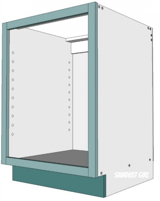 How to build a Kitchen Cabinet with butt joints and wood screws. Easy Peasy!