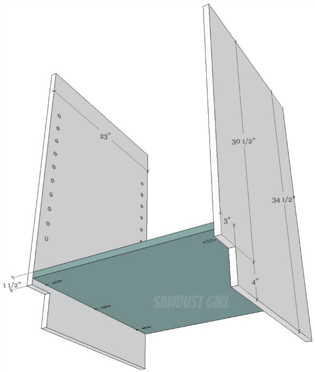 How To Build A Cabinet With Pocket Hole Screws Sawdust Girl