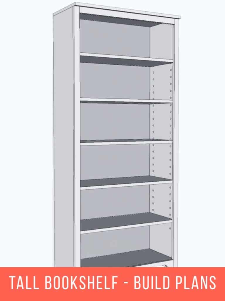 Tall bookshelf build plans