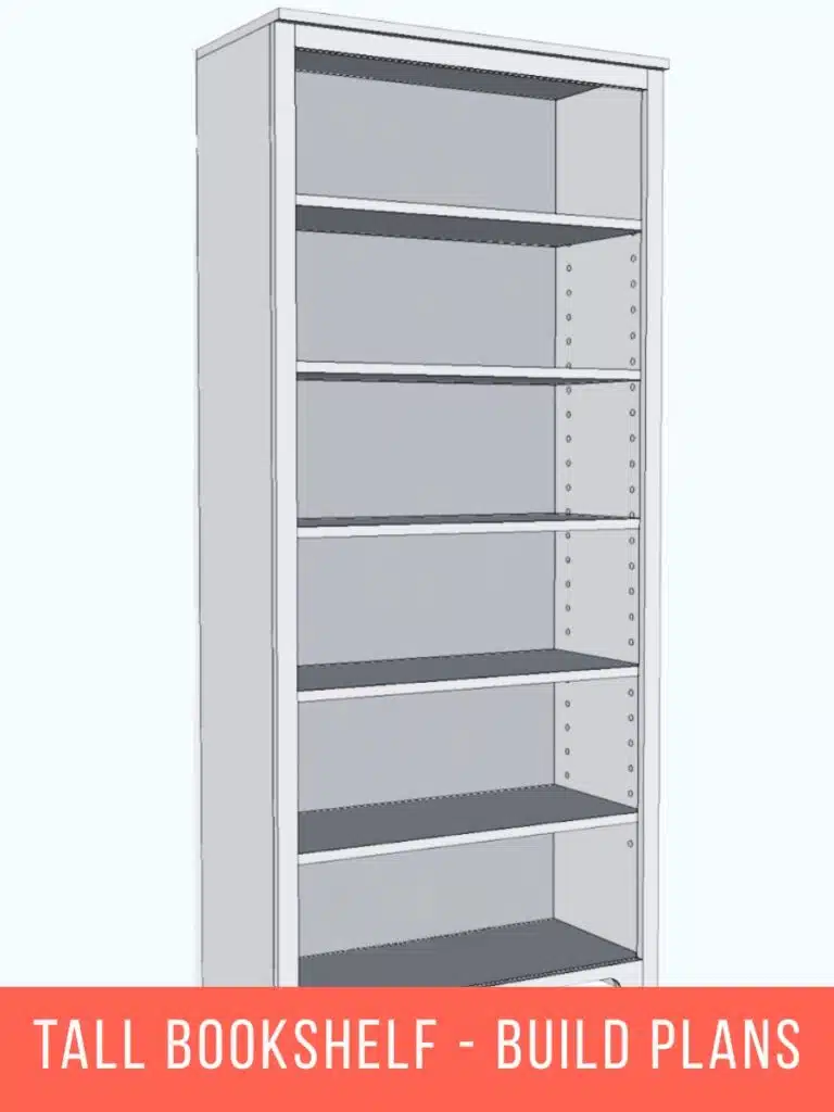 Tall bookshelf build plans