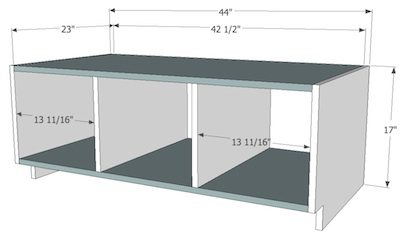 Built in Entryway Bench Plans