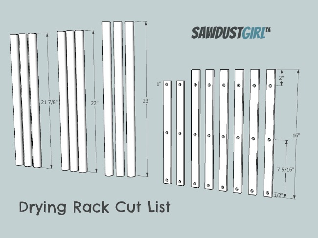 Hanging Drying Rack Sawdust Girl