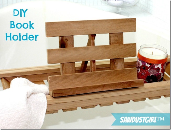 Easy DIY Bathtub Caddy - Cedar Woodworking Project - Sawdust Girl®