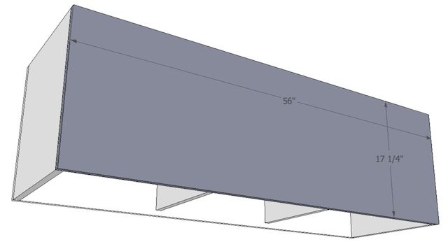 King size upholstered storage bench plans from SawdustGirl.com