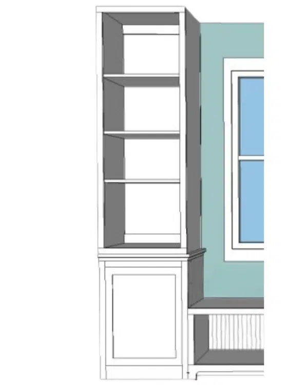 Bookshelf plan in The Robin Collection