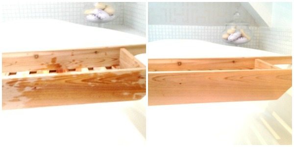 Easy DIY Bathtub Caddy - Cedar Woodworking Project - Sawdust Girl®