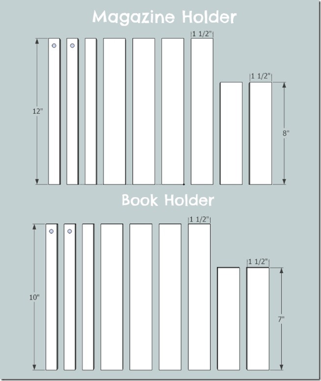 How to Make a DIY Book Holder - book holder cut list