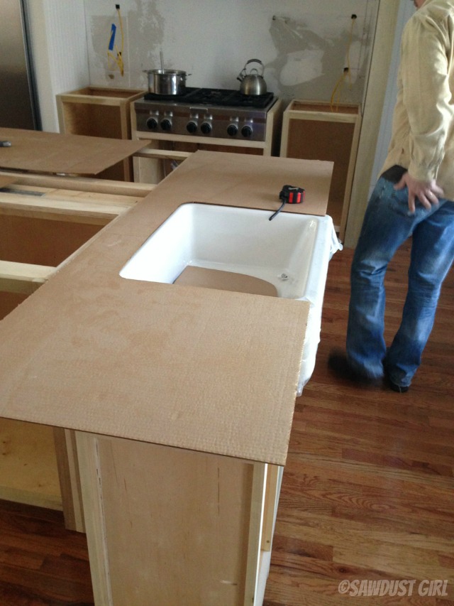 Kitchen island update