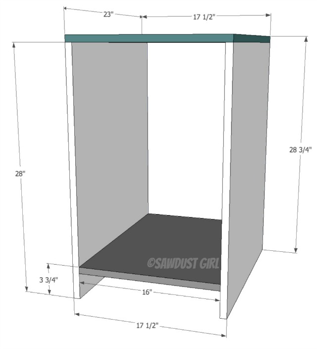 how to build a desk cabinet