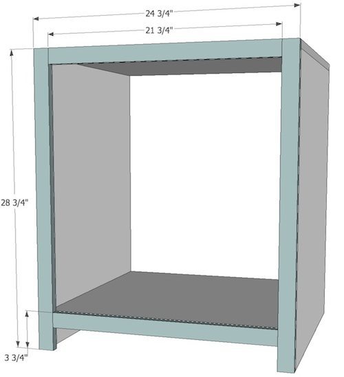 DIY desk cabinet office furniture woodworking plans